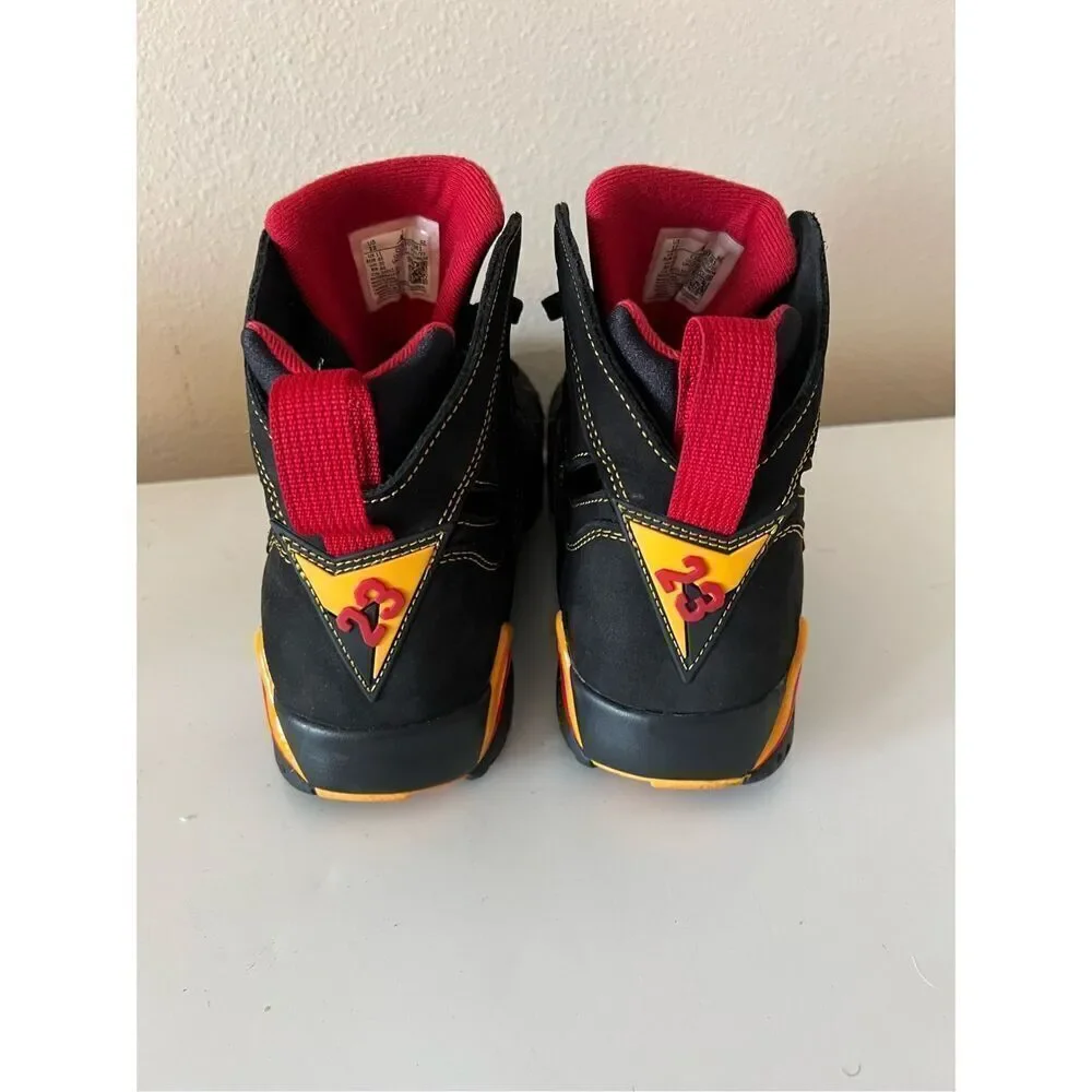 Nike Mens Air Jordan 7 CU9307-081 Citrus Black Basketball Shoes Sneakers Size 12
